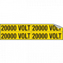 Foglio n. 4 etichette adesive 20000 VOLT