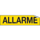 Foglio n. 1 etichette adesive ALLARME