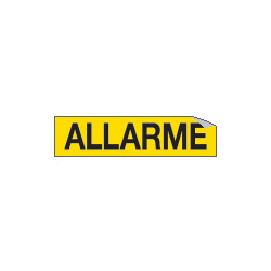 Foglio n. 1 etichette adesive ALLARME