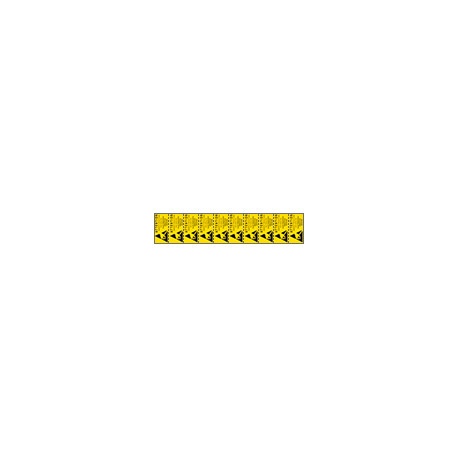 Foglio n. 10 etichette Attention observe caution
