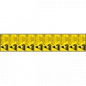 Foglio n. 10 etichette Attention observe caution