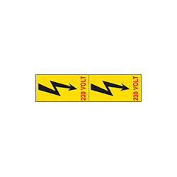 Foglio n. 2 etic. aut. "zagaglia+230 VOLT"