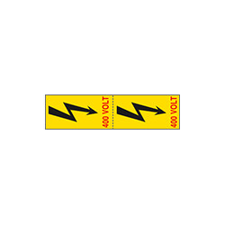 Foglio n. 2 etic. aut. "zagaglia+400 VOLT"
