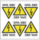 Foglio n. 6 etic. aut. "380 VOLT"+simb.