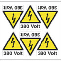 Foglio n. 6 etic. aut. "380 VOLT"+simb.