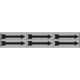 Foglio n. 6 etichette adesive argento freccia nera