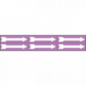 Foglio n. 6 etichette adesive viola freccia bianca