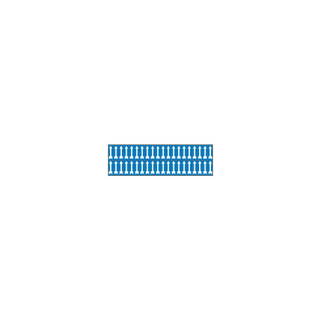 Foglio n. 40 etichette adesive blu freccia bianca