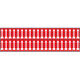 Foglio n. 40 etichette adesive rosso freccia bianca