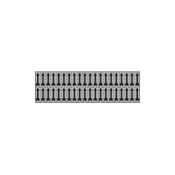 Foglio n. 40 etichette adesive argento freccia nera