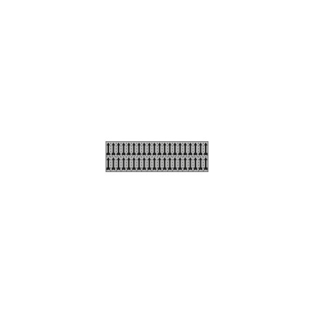 Foglio n. 40 etichette adesive argento freccia nera