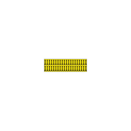 Foglio n. 40 etichette adesive giallo freccia nera
