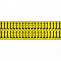 Foglio n. 40 etichette adesive giallo freccia nera
