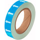 Frecce adesive in rotolo per tubazioni BLU/BIANCO h. mm 25