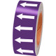 Frecce adesive in rotolo per tubazioni VIOLA/BIANCO h. mm 50