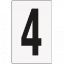 Cartello numero 4 per contrassegnare