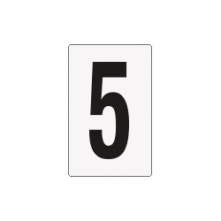 Cartello numero 5 per contrassegnare