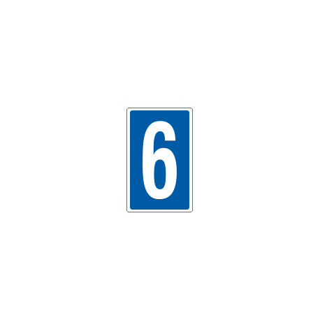 Cartello numero 6 o 9 per contrassegnare