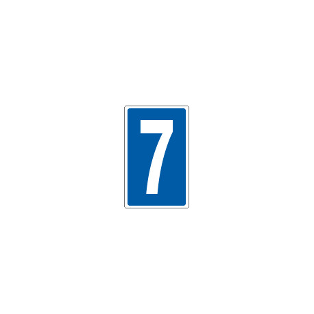 Cartello numero 7 per contrassegnare