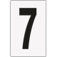 Cartello numero 7 per contrassegnare