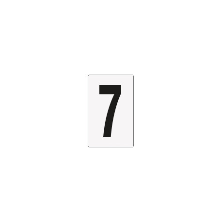 Cartello numero 7 per contrassegnare