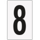 Cartello numero 8 per contrassegnare