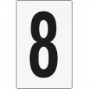 Cartello numero 8 per contrassegnare