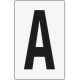 Cartello lettera A per contrassegnare