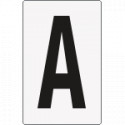 Cartello lettera A per contrassegnare