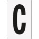Cartello lettera C per contrassegnare