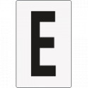 Cartello lettera E per contrassegnare