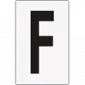 Cartello lettera F per contrassegnare