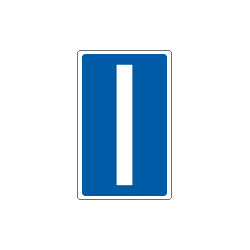 Cartello lettera I per contrassegnare