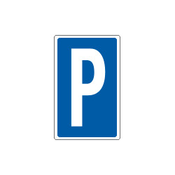 Cartello lettera P per contrassegnare