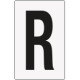 Cartello lettera R per contrassegnare