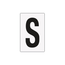 Cartello lettera S