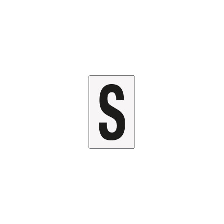 Cartello lettera S