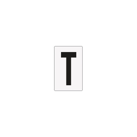 Cartello lettera T