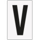 Cartello lettera V