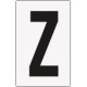 Cartello lettera Z