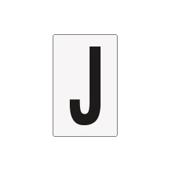 Cartello lettera J