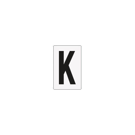 Cartello lettera K