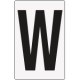 Cartello lettera W