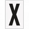 Cartello lettera X