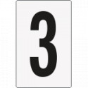 Cartello numero 3 per contrassegnare