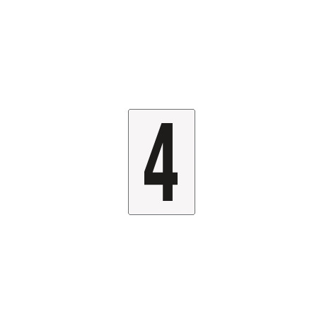 Cartello numero 4 per contrassegnare