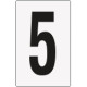 Cartello numero 5 per contrassegnare
