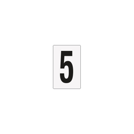 Cartello numero 5 per contrassegnare