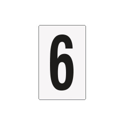 Cartello numero 6/9 per contrassegnare