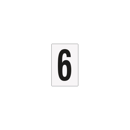 Cartello numero 6/9 per contrassegnare